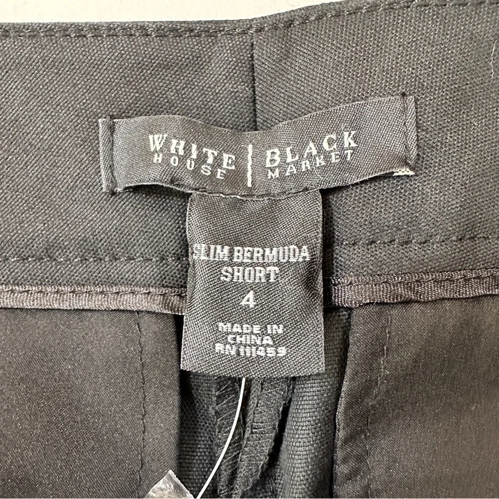 White House Black Market Black Slim Bermuda Short